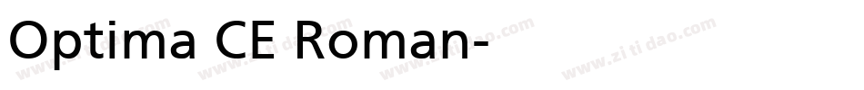 Optima CE Roman字体转换